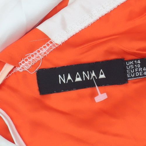 NAANAA Women's Multicoloured Slip Dress Size 14