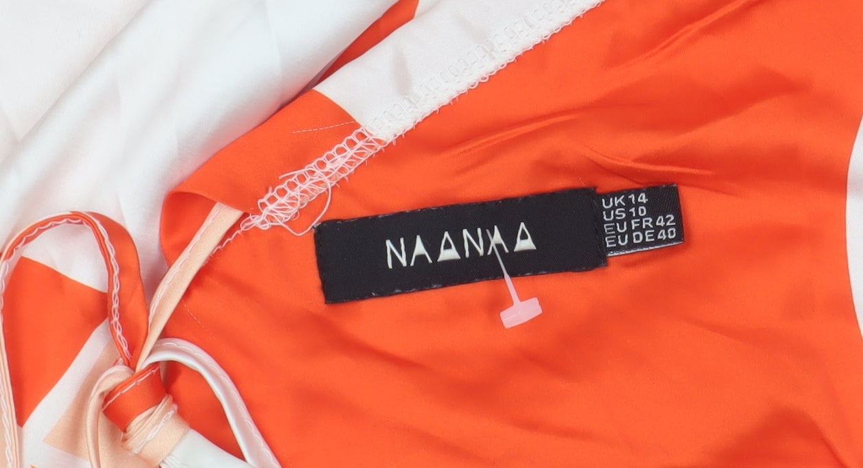 NAANAA Women's Multicoloured Slip Dress Size 14