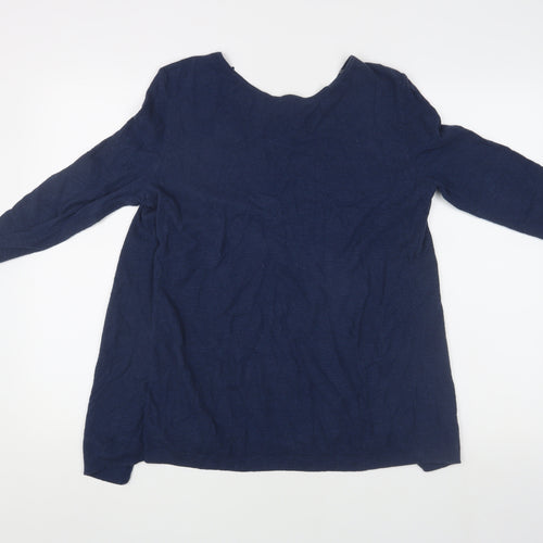 Fat Face Women's Blue Long Sleeve Top, Size 10