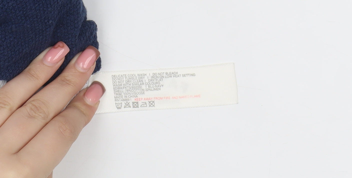 Fat Face Women's Blue Long Sleeve Top, Size 10