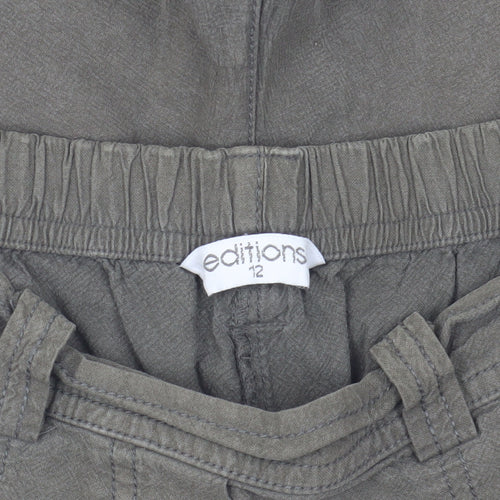 Editions Women's Brown Cargo Shorts Size 12