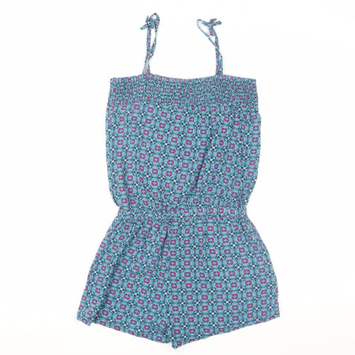 KNOT SO BAD Women's Multicoloured Geometric Playsuit, Size 16