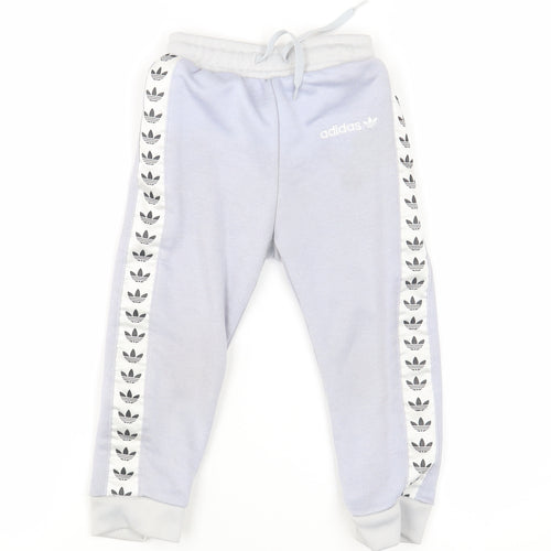 Adidas Unisex Grey Jogger Trousers 18-24 Months