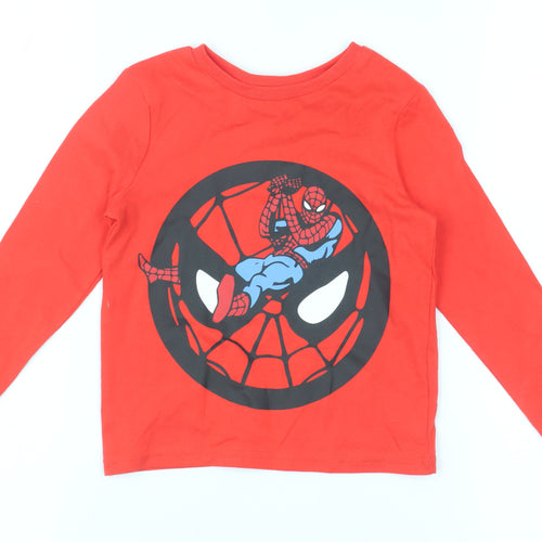 Marvel Spider-Man Red T-Shirt 12-18 Months Unisex Cotton