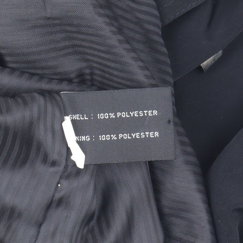 Klass Collection Women's Black Hooded Coat Size 14