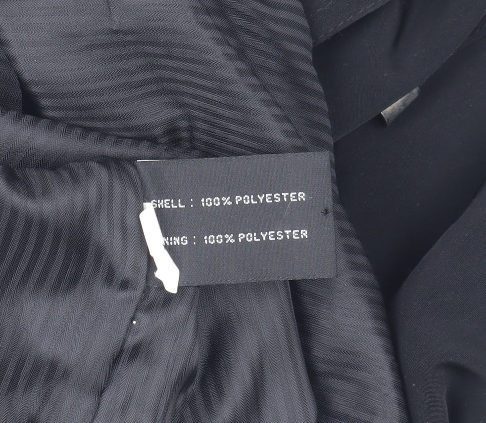 Klass Collection Women's Black Hooded Coat Size 14