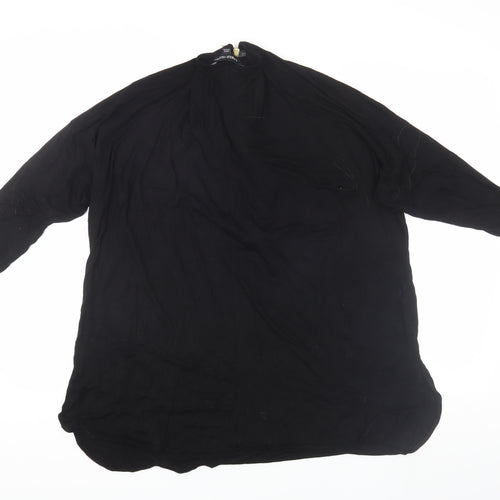 Capsule Women's Black Jersey High Neck Zip Top