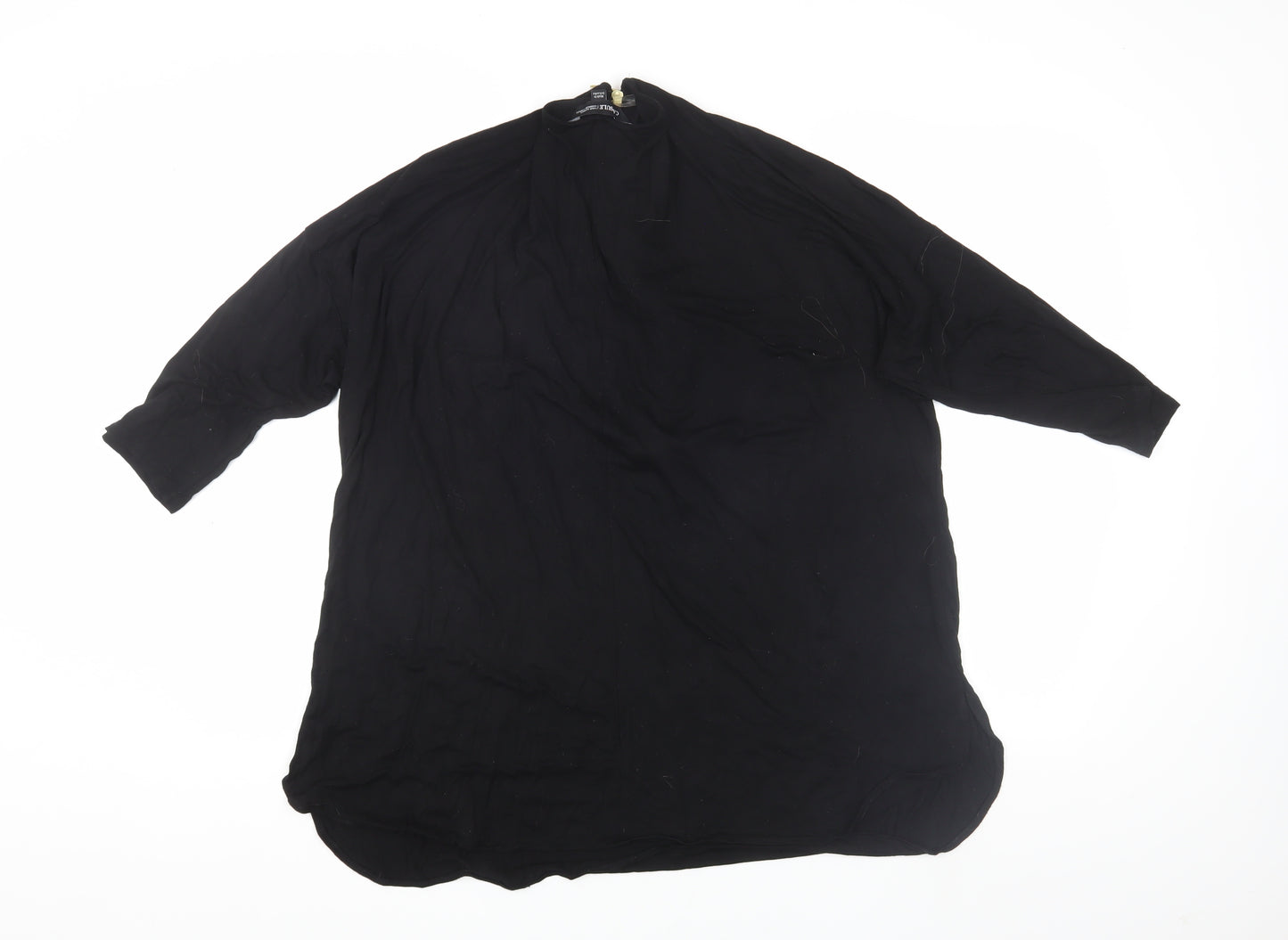 Capsule Women's Black Jersey High Neck Zip Top