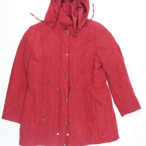 Bonmarché Women's Red Anorak Jacket Size 16