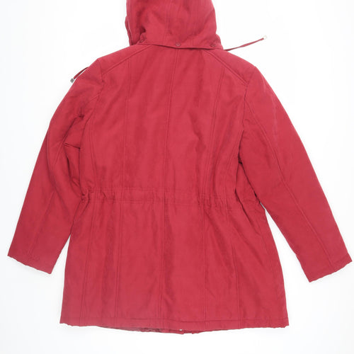 Bonmarché Women's Red Anorak Jacket Size 16