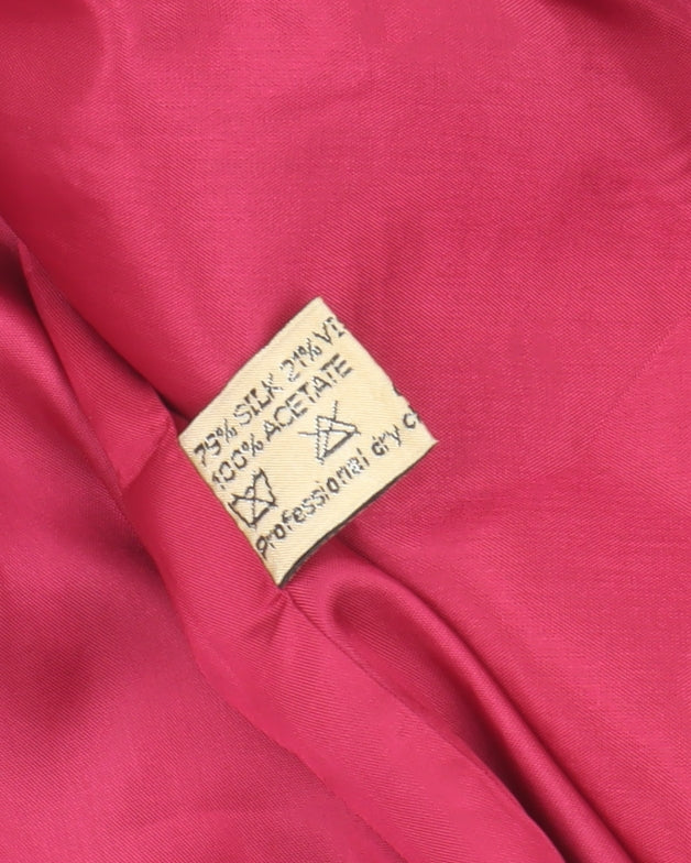 Sansu Women's Black Silk Blazer Size 8 for Business