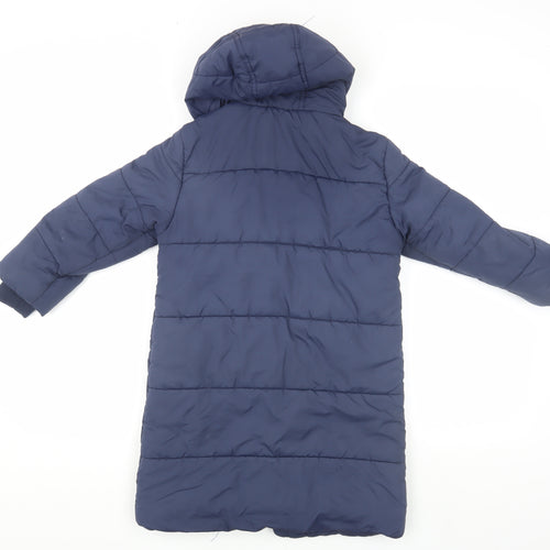 John Lewis Boys Blue Puffer Jacket 5 Years Hooded Winter Coat
