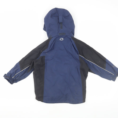 Sprayway Boys Blue/Black Parka Jacket 4-5 Years Waterproof Hooded