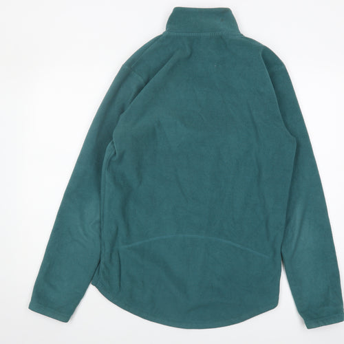Weird Fish Men's Green 1/4 Zip Fleece Sweatshirt S