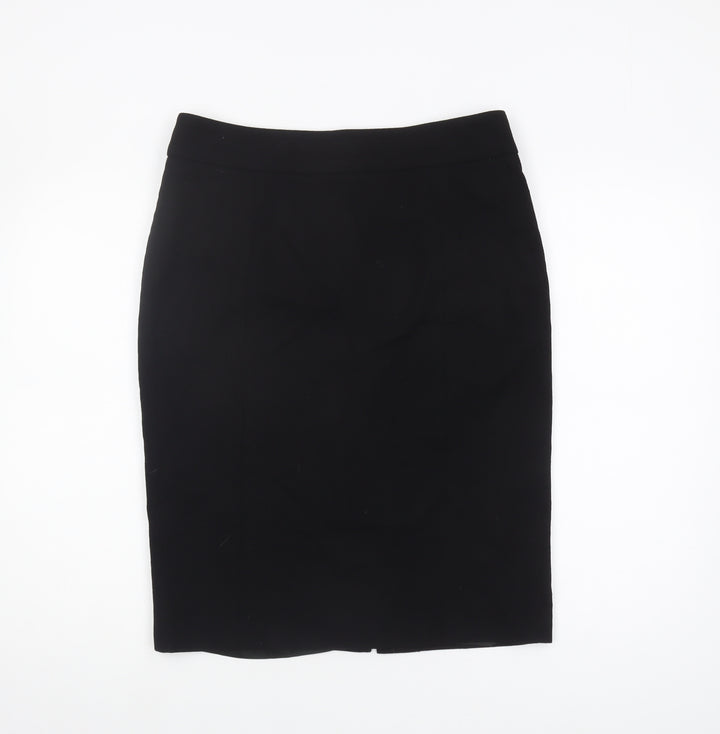 LK Bennett Women's Black Wool Pencil Skirt, Size 12