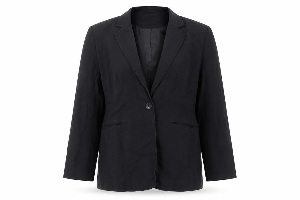 Front view of Dunnes Women's Black Blazer, size 12
