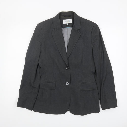 Next Women's Black Blazer, Size 12, Notch Lapel, Workwear