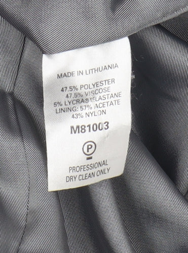 Next Women's Black Blazer, Size 12, Notch Lapel, Workwear