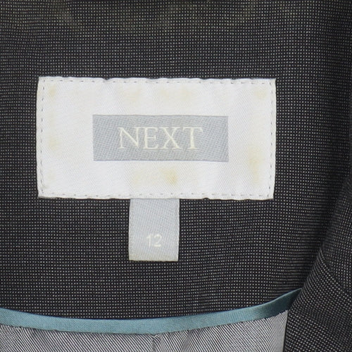 Next Women's Black Blazer, Size 12, Notch Lapel, Workwear