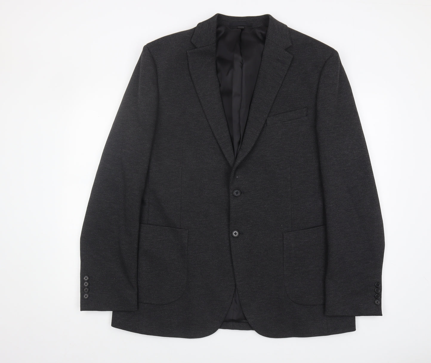Marks and Spencer Men's Black Long Blazer 44L