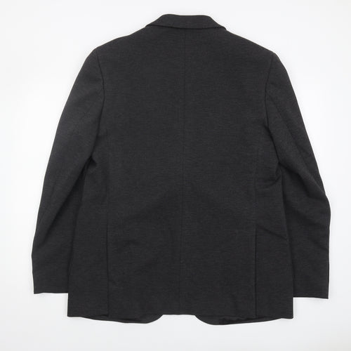 Marks and Spencer Men's Black Long Blazer 44L