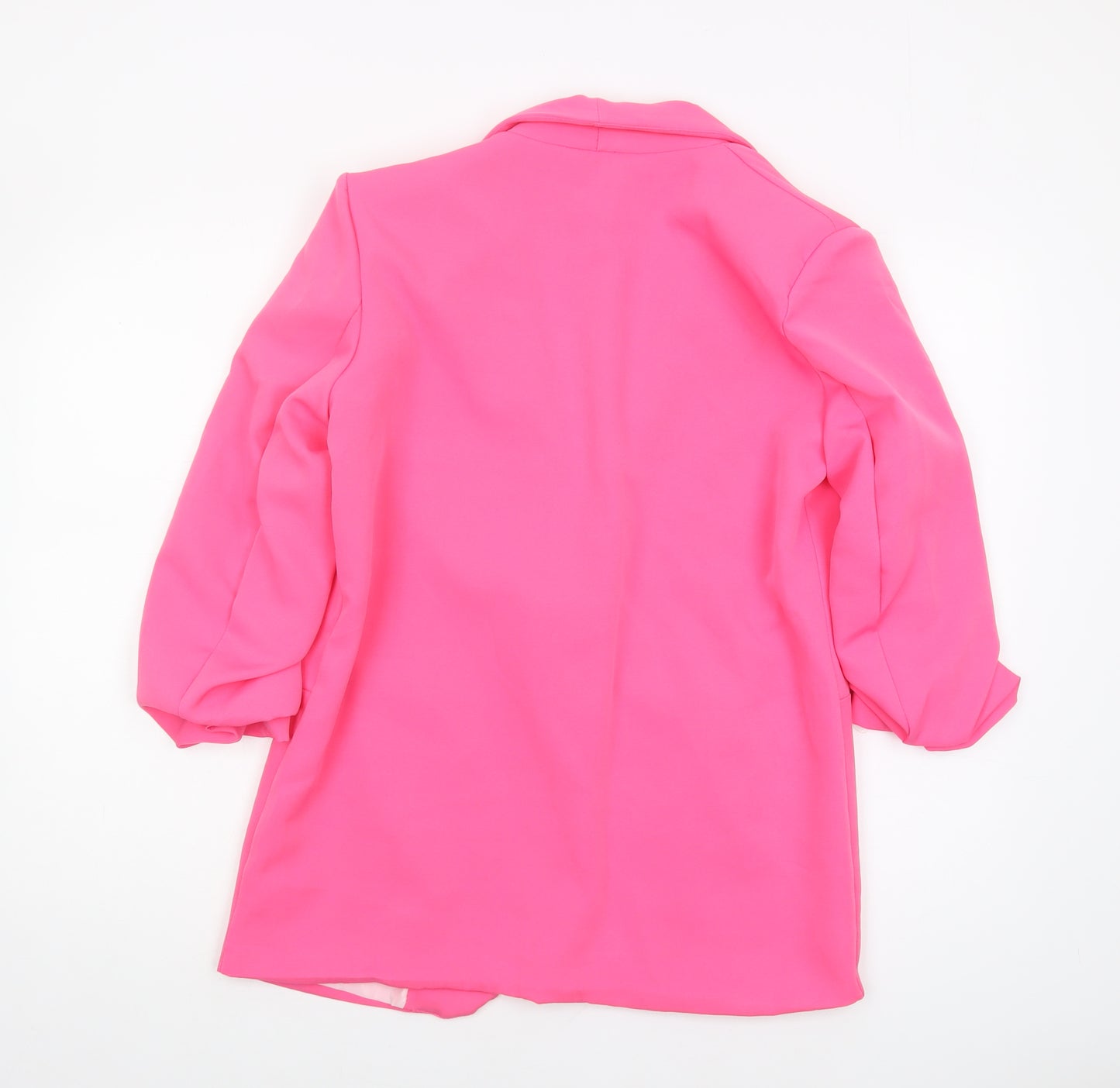 Stylewise Women's Pink Blazer M with Shawl Lapel