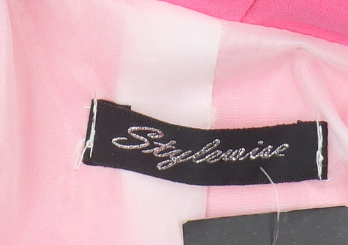 Stylewise Women's Pink Blazer M with Shawl Lapel