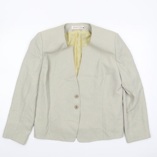 Jacques Vert Beige Women's Blazer Size 18, Regular Fit
