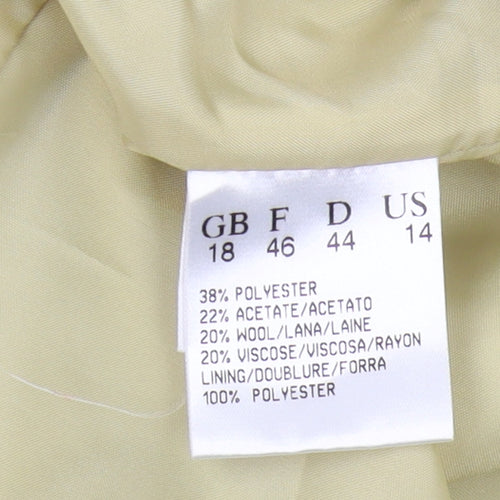 Jacques Vert Beige Women's Blazer Size 18, Regular Fit