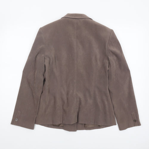 Precis Petite Women's Brown Blazer Size 12 Classic Fit