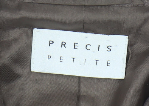 Precis Petite Women's Brown Blazer Size 12 Classic Fit