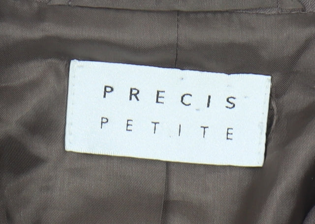 Precis Petite Women's Brown Blazer Size 12 Classic Fit