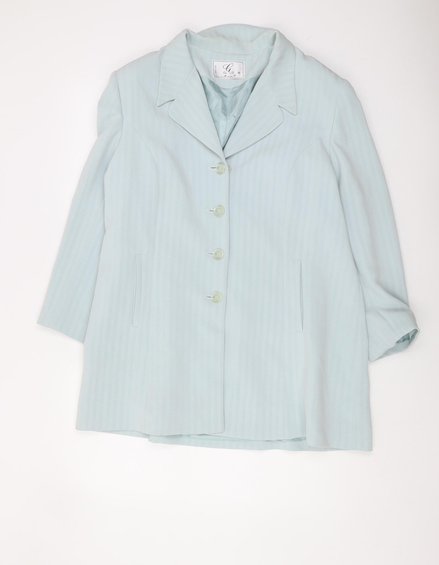 Gold by Michael H Women's Blue Blazer Size 18