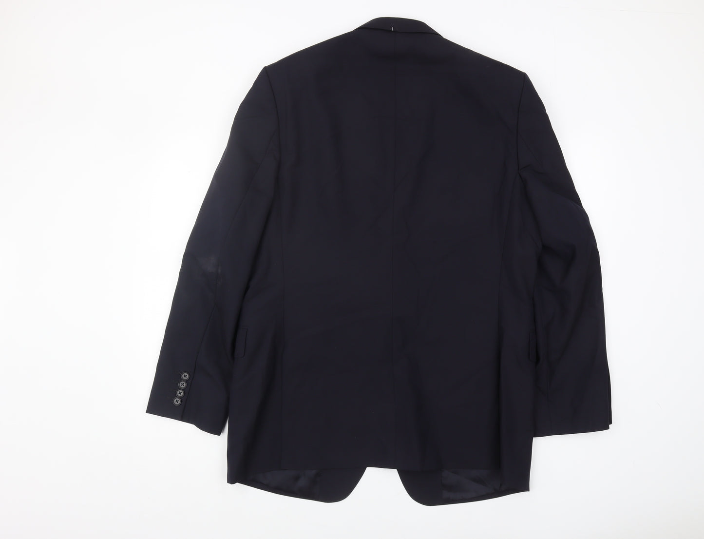 Jaeger Men's Blue Wool Blazer 44R Classic Formal Style