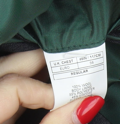 Savoy Taylors Guild Black Blazer 46R Formal Jacket