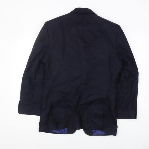 Marks and Spencer Men's Blue Wool Blazer 36S Formal
