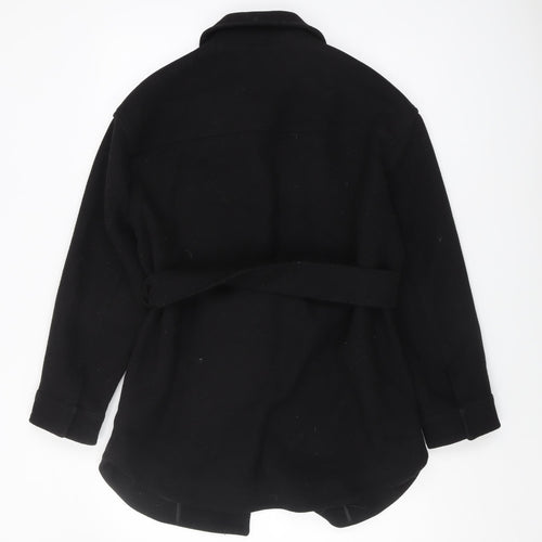 Marks and Spencer Women's Black Belted Coat Size 6