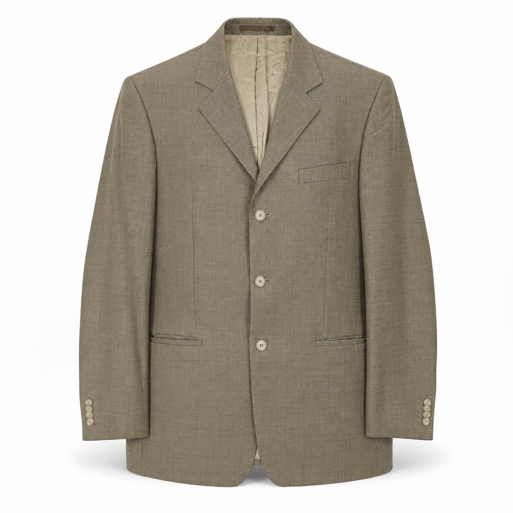 Front view of Mexx Beige Men's Blazer, UK 40 - Elegant Style