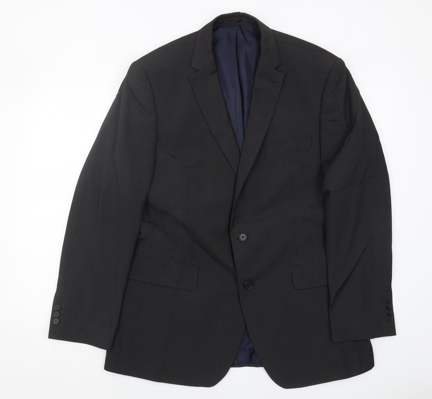 Debenhams Men's Black Regular Fit Blazer Jacket 42R