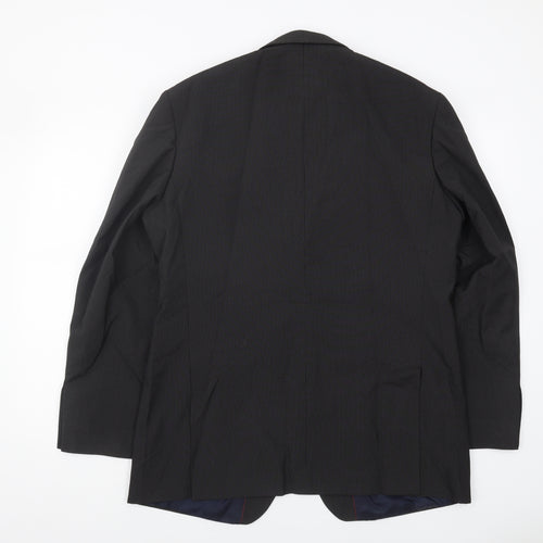 Debenhams Men's Black Regular Fit Blazer Jacket 42R