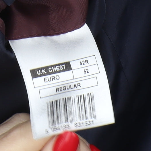 Debenhams Men's Black Regular Fit Blazer Jacket 42R