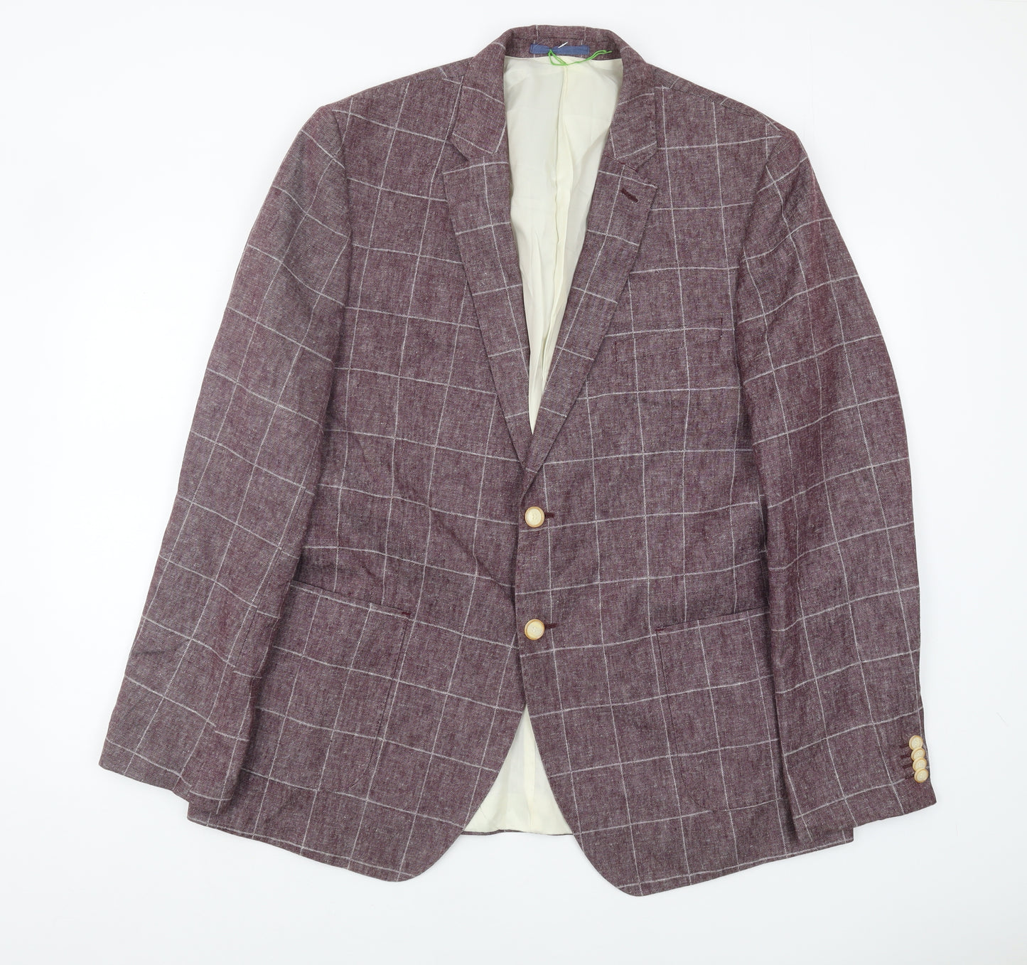 Marks and Spencer Men's Purple Blazer, Size 44 Long