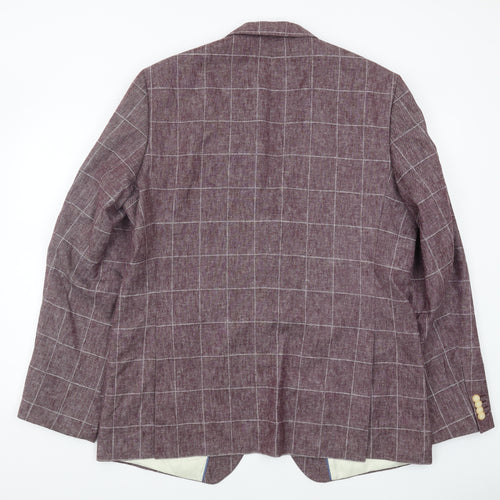 Marks and Spencer Men's Purple Blazer, Size 44 Long