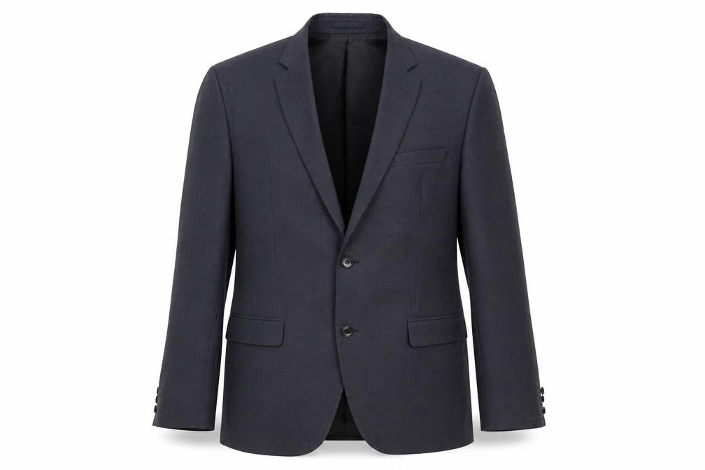 Front view of Calvin Klein Men's Grey Suit Jacket UK, size 46