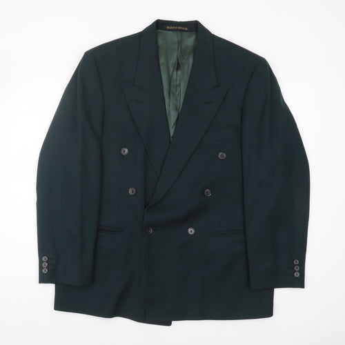 Marks and Spencer Men's Green Short Blazer, 40S