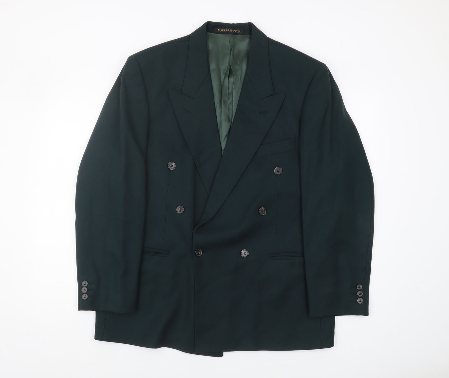 Marks and Spencer Men's Green Short Blazer, 40S