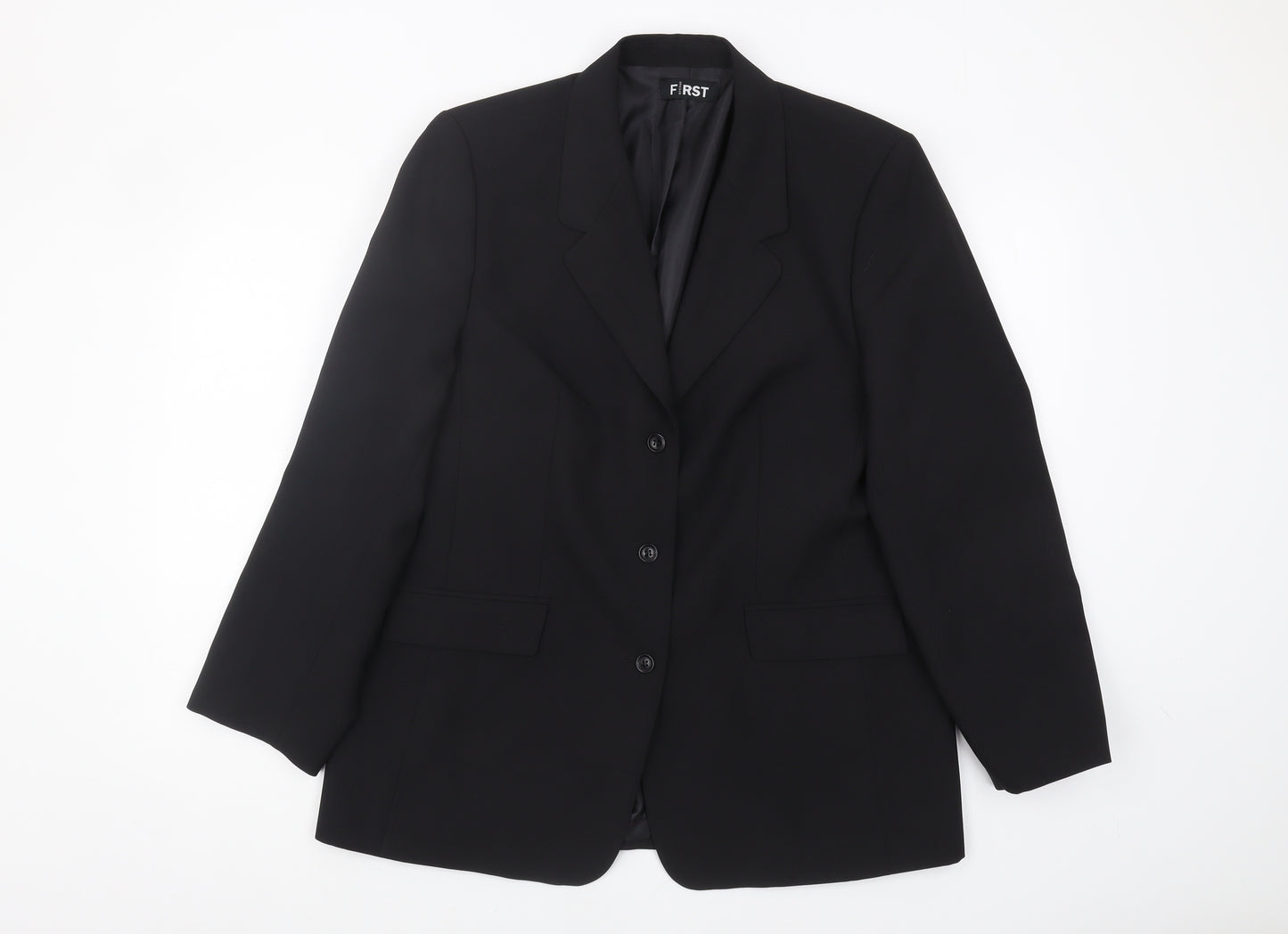 First Avenue Women's Black Blazer Size 16 Regular