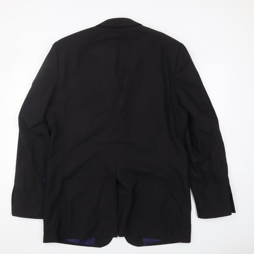 Daniel Hechter Men's Black Blazer, 42L Formal Jacket
