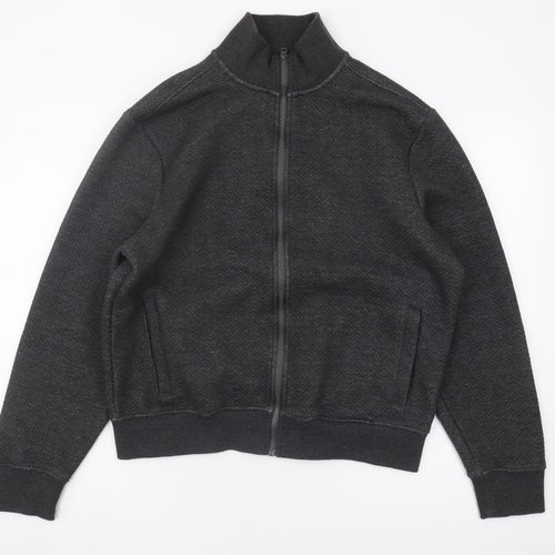 Peter Werth Men's Black Full Zip Sweatshirt M