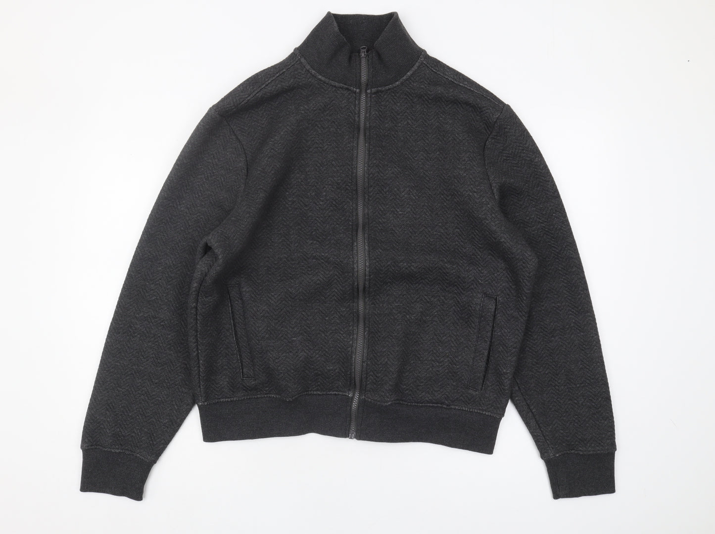 Peter Werth Men's Black Full Zip Sweatshirt M
